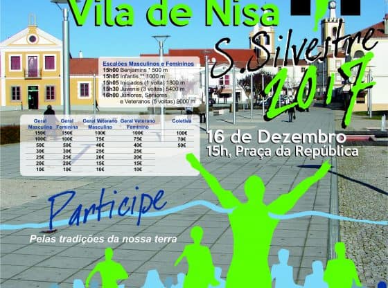 Cartaz Corrida S.Silvestre de Nisa 2017
