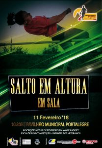 Cartaz salto em altura de sala